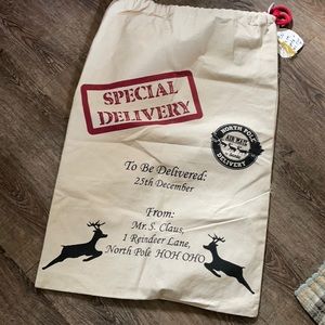 Cotton canvas Santa sack bag